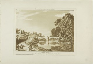 Overton Bridge/Over the River Dee, on the Confines of Denbigh and Flintshire, 1776, Paul Sandby,