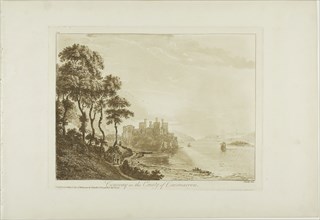 Conway in the County of Caernarvon, 1776, Paul Sandby, English, 1731-1809, England, Etching and