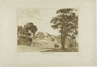 Penesawr Castle, 1776, Paul Sandby, English, 1731-1809, England, Aquatint on cream laid paper, 237