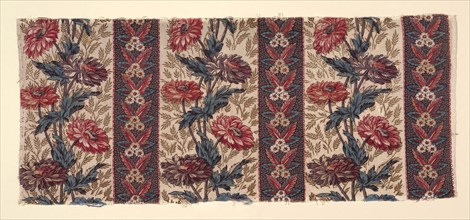 Fragment, 1775/1800, England, Cotton, plain weave, probably roller printed, 30.1 × 70.8 cm (11 7/8