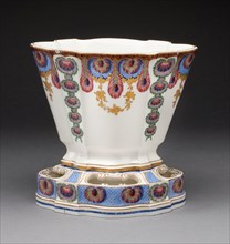 Vase, 1761, Sèvres Porcelain Manufactory, French, founded 1740, Painted by Louis-Jean Thévenet,