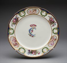 Plate from the Charlotte Louise Service, 1774, Sèvres Porcelain Manufactory, French, founded 1740,