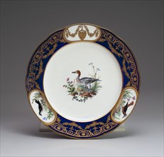 Plate, 1792, Sèvres Porcelain Manufactory, French, founded 1740, Painted by Etienne Evans (French,
