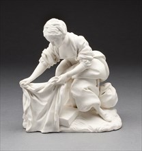 Girl Washing Clothes, 1755/60, Sèvres Porcelain Manufactory, French, founded 1740, Sèvres, Unglazed