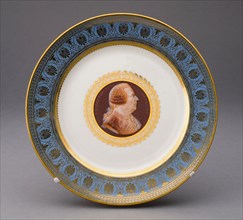 Plate, 1831, Sèvres Porcelain Manufactory, French, founded 1740, Sèvres, Soft-paste porcelain,