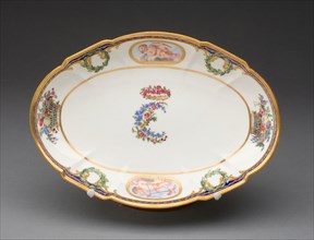 Dish from the Charlotte Louise Service, c. 1774, Sèvres Porcelain Manufactory, French, founded