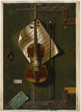 The Old Violin, 1887, Unknown artist, after William M. Harnett (American, 1848-1892), United