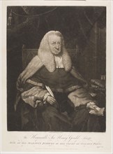 The Honorable Sir Henry Gould, 1794, Thomas Hardy, English, 18th century, England, Mezzotint on