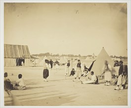 Untitled (Zouaves), 1857, Gustave Le Gray, French, 1820–1884, France, Albumen print, from the album