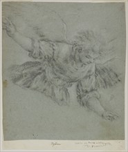 Angel, c. 1575, Jacapo Bassano, Italian, c. 1510-1592, Italy, Black chalk heightened with touches