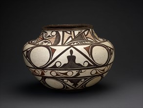 Polychrome Jar, c. 1875, Zuñi, Zuñi Pueblo, New Mexico, United States, New Mexico, Ceramic and