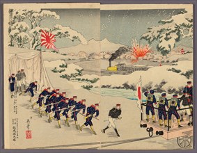 Sino-Japanese War, 1895, Kobayashi Ikuhide, Japanese, active c. 1885–98, Japan, Color woodblock