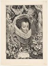 Elisabeth of Bourbon, Queen of Spain, plate 13 from Duces Burgundiae (Dukes of Burgundy), 1644,
