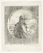 Voltaire Seen in Profile, n.d., Jean Huber, Swiss, 1721-1786, Switzerland, Etching on ivory laid