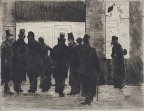 Cadart’s Shop Window, 1879, Pierre-Georges Jeanniot, French, 1848-1934, France, Etching ond