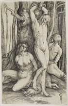 Three Captives, c. 1505, Jacopo de’ Barbari, Italian, 1460/70-before July 1516, Italy, Engraving on