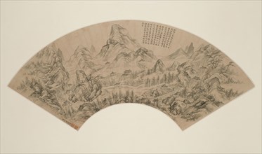 Mount Langya, Qing dynasty (1644–1911), 18th century, Dong Bangda, Chinese, 1699-1769, China,
