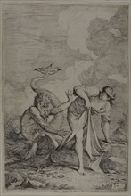 Glaucus and Scylla, 1661, Salvator Rosa, Italian, 1615-1673, Italy, Etching and drypoint on ivory