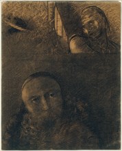 Faust and Mephistopheles, 1880, Odilon Redon, French, 1840-1916, France, Various charcoals, with