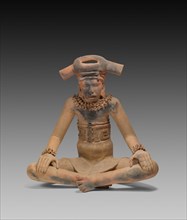 Figure of a Seated Leader, A.D. 300/600, Totonac, Remojadas, Veracruz, south-central Gulf Coast,