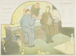 Fourth Performance: Le Devoir, for Le Théatre Libre, 1892–93, Henri-Gabriel Ibels (French,