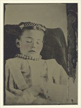 Untitled (Postmortem portrait), c. 1870, late 19th century, Unknown Place, Tintype, 8.3 x 6.1 cm