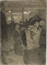 The Old Bedford (recto), The Gallery of the Old Bedford (verso), c. 1894, Walter Richard Sickert,