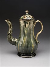 Coffee Pot, 1760/70, England, Staffordshire, Staffordshire, Lead-glazed earthenware (creamware), 23