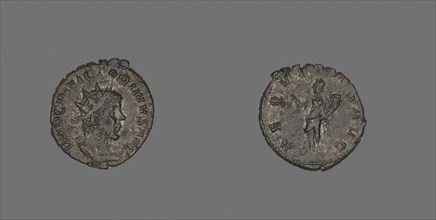 Coin Portraying Emperor Victorinus, AD 268/270, Roman, minted in Trier, Trier, Bronze, Diam. 2.1