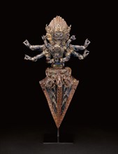 Personified Ritual Dagger (Vajrakila) in Ritual Embrace (Yab-yum), 16th century, Tibet, Tibet,