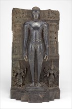 Jaina Tirthankara Chandraprabha Standing in Meditation (Kayotsarga), 12th century, India,