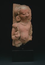 Male Deity (Deva) Holding a Lotus Bud, Gupta period, 4th/5th century, India, Uttar Pradesh, Uttar