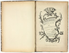 Premier et Deuxième Recueil de Chiffres, 1770, Marillier, Clément Pierre (French, 1740-1808), after