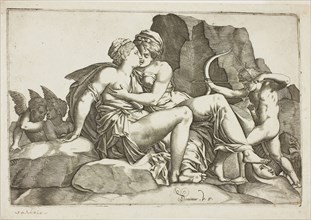 Jupiter and Callisto, 1560/70, Domenico Vito (Italian, active 1576-1586), after Pierre Milan