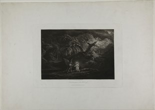 Christ Tempted in the Wilderness, 1824, John Martin, English, 1789-1854, England, Mezzotint, with