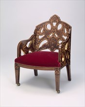 Armchair, 1867/70, Designed by Owen Jones, English, 1809–1874, Made by Jackson & Graham, London, c.