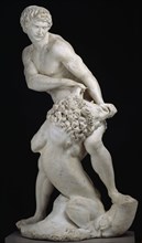 Samson and the Lion, 1604/07, Cristoforo Stati, Italian, c. 1556-1619, Italy, Marble, 210 × 112 ×