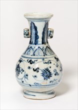 Vase with Loop Handles, Ming dynasty (1368–1644), 15th century, China, Porcelain painted in