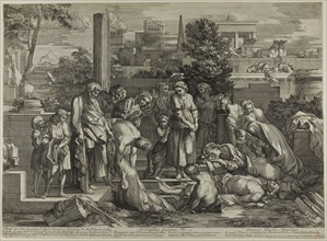 To Bury the Dead, from The Works of Mercy, 1656–57, Sébastien Bourdon, French, 1616-1671, France,