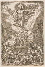 The Resurrection of Christ, n.d., Jonas Umbach the Elder, German, 1624-1693, Germany, Etching in