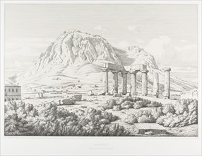 Corinth: Temple of Neptune and the Acrocorinth, 1846, Théodore Caruelle d’Aligny, French,