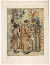 Beggar Women, c. 1894, printed 1930, Camille Pissarro (French, 1830-1903), printed by Alfred