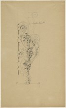 McVickers Theater: Sketch for Untitled Ornamental Band, c. 1883–1891, Louis H. Sullivan, American,