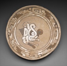 Plate with an Image of a Moth, A.D. 900/1200, Huaxtec, Isla de Sacrificios, Veracruz, Mexico,