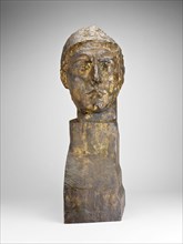 Head of Apollo, 1900–1909, Emile-Antoine Bourdelle, French, 1861-1929, France, Bronze, 67.2 × 21.3