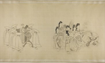 Barbarian Envoys Presenting Tribute, Qing dynasty (1644–1911), c. 1850/1900, Chinese, spurious