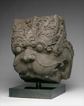Lion-Headed Demon (Kala), 9th century, Indonesia, Central Java, Central Java, Andesite, 37.8 × 31.6