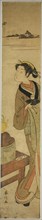 The Waitress Osen of the Kagiya teahouse Carrying a Cup of Tea, c. 1769/70, Suzuki Harunobu ?? ??,