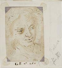 Head of a Man, 1600/11, Jacopo Negretti, called Palma il Giovane, Italian, c. 1548-1628, Italy, Pen