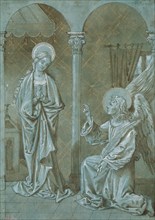 Annunciation, n.d., Unknown artist, Possibly German, 16th century, Germany, Pen and brown ink,